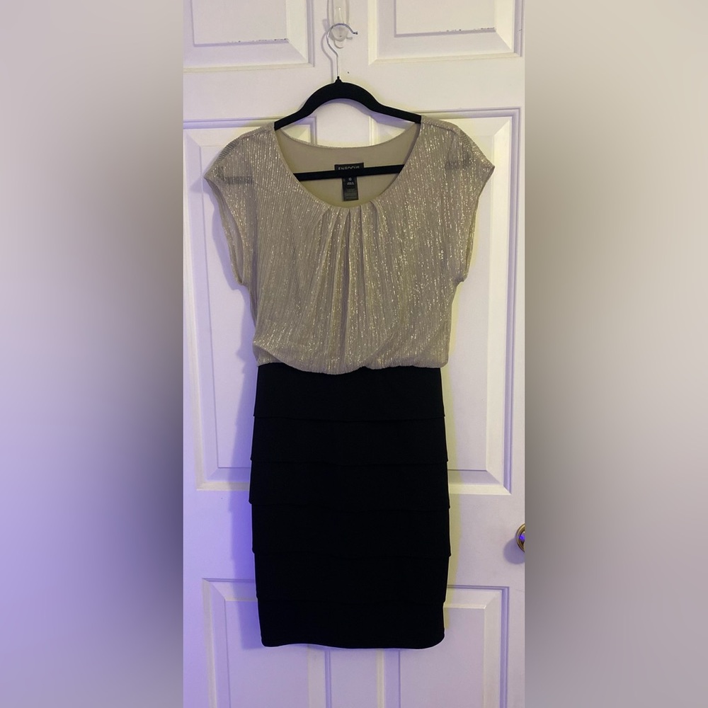 Enfocus Studio Black and Silver Dress